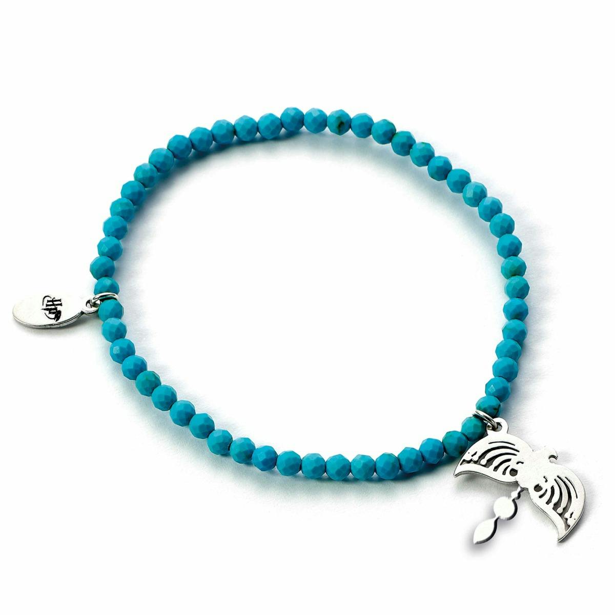The Carat Shop Silver Harry Potter Semi Precious Stone Bracelet With Sterling Diadem Charm