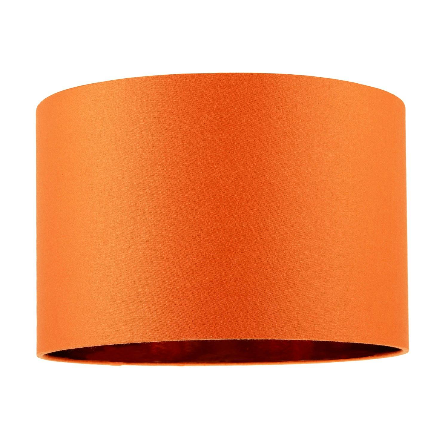 Rackhams Orange Contemporary Vivid Cotton 12" Table Base Or Pendant Lamp Shade