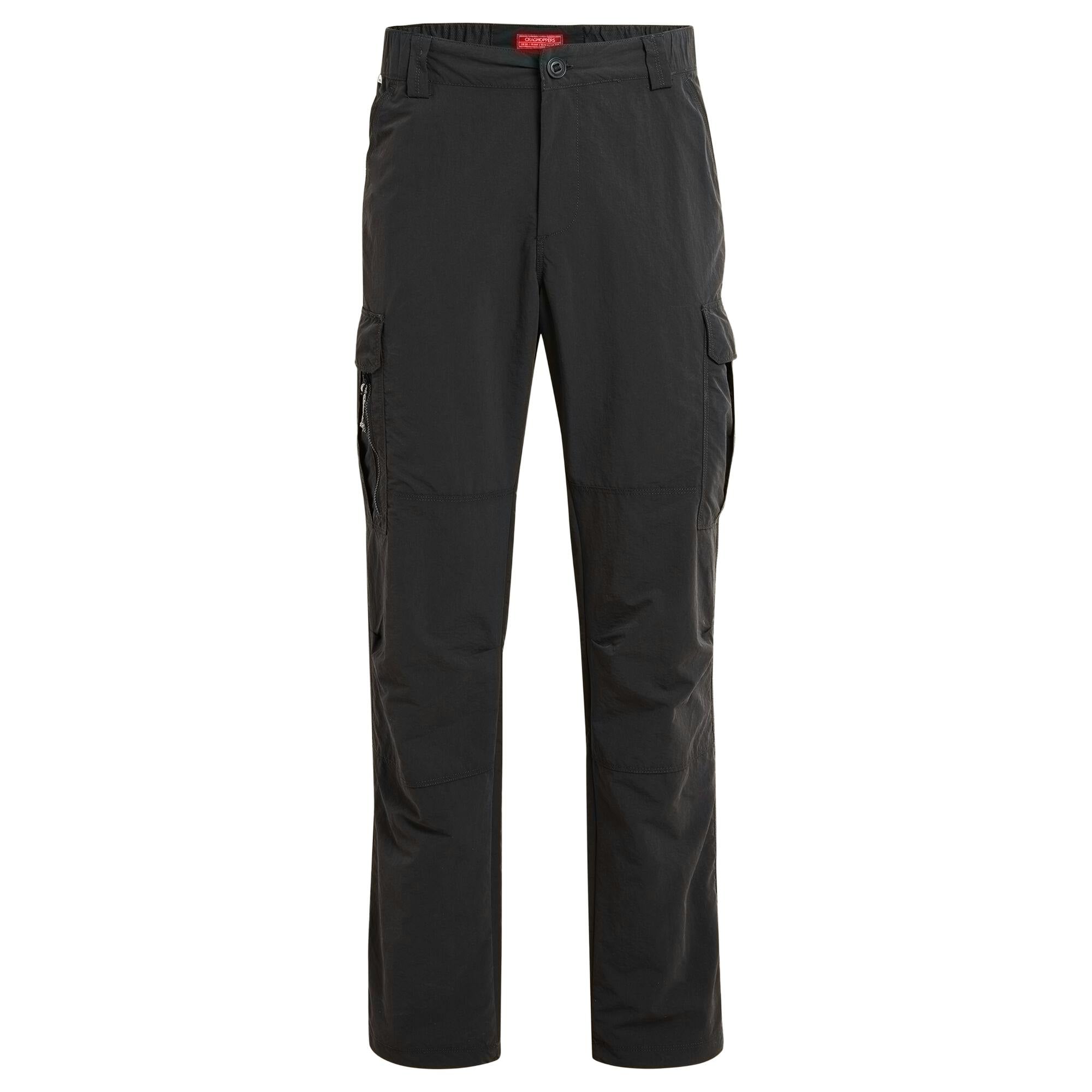 Craghoppers Men's Black Iii Nosilife Cargo Trousers - Pepper - 34S - Pepper - 100% Mixed