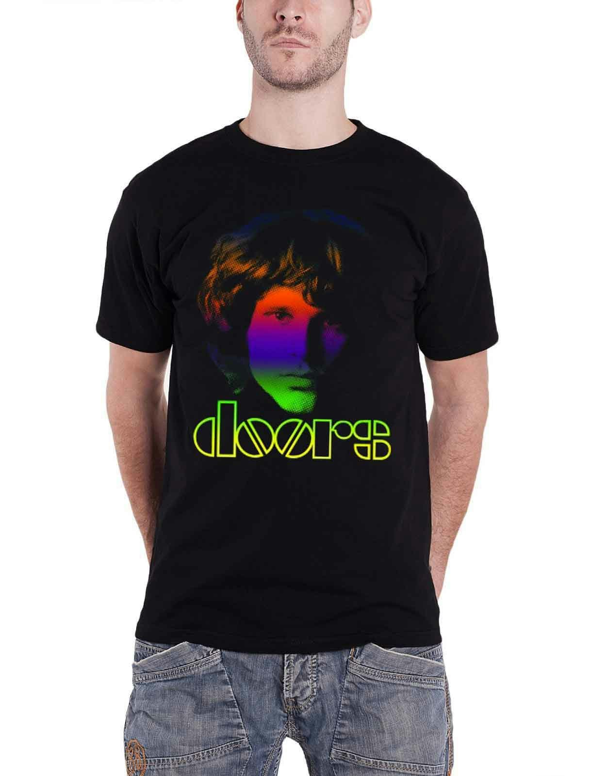 Paradiso Clothing Unisex Black Paradiso The Doors Jim Morrison Gradient T Shirt - Xl