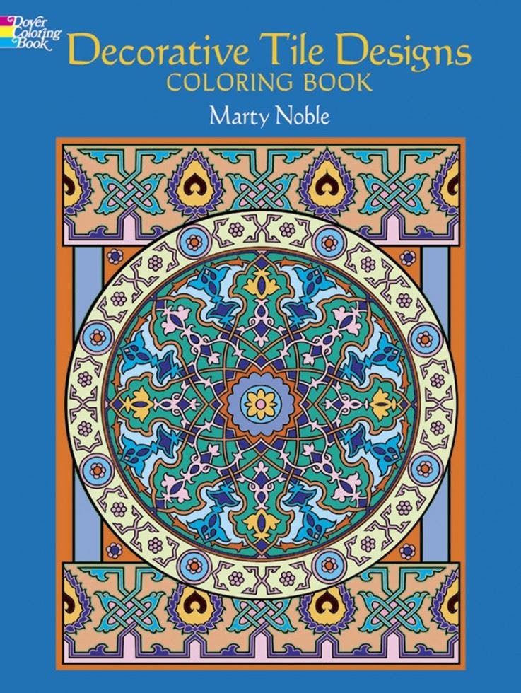 Search Press Decorative Tile Designs Coloring Book - Marty Noble