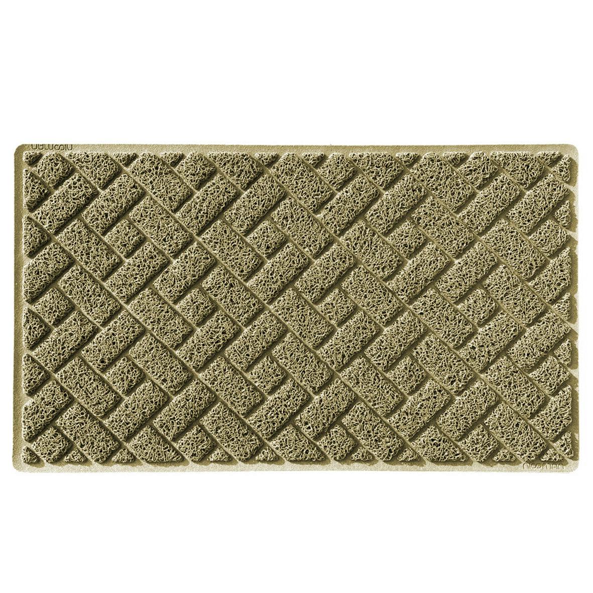Nicoman Beige Diamond Doormat 75X44cm - With Backing (Indoor)