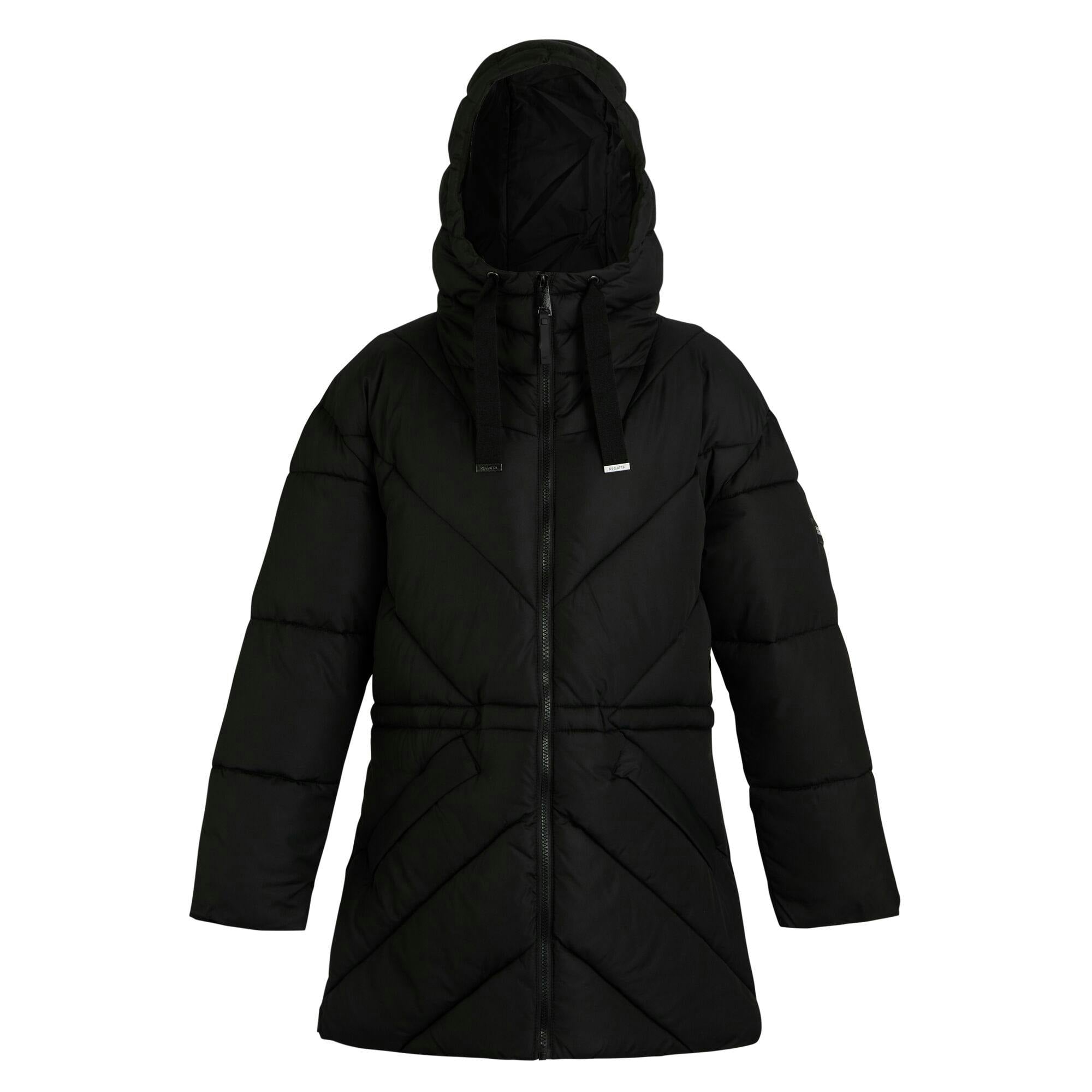 Regatta Women's Black Rusey Quilted Padded Jacket - 16 Uk - 100% Polyester