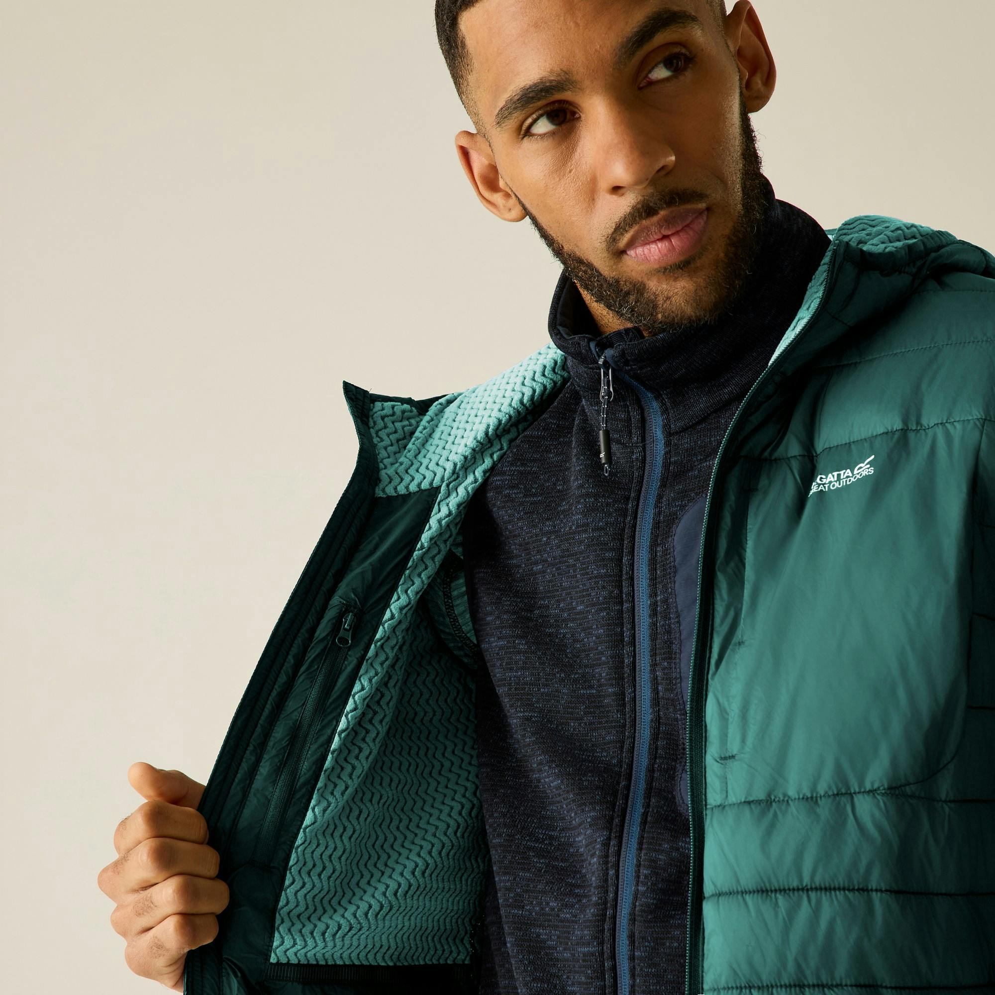 Regatta Men's Dark/Green/Black Lightweight Padded Jacket - Forest / - Xl - Forest / - 100% Mixed