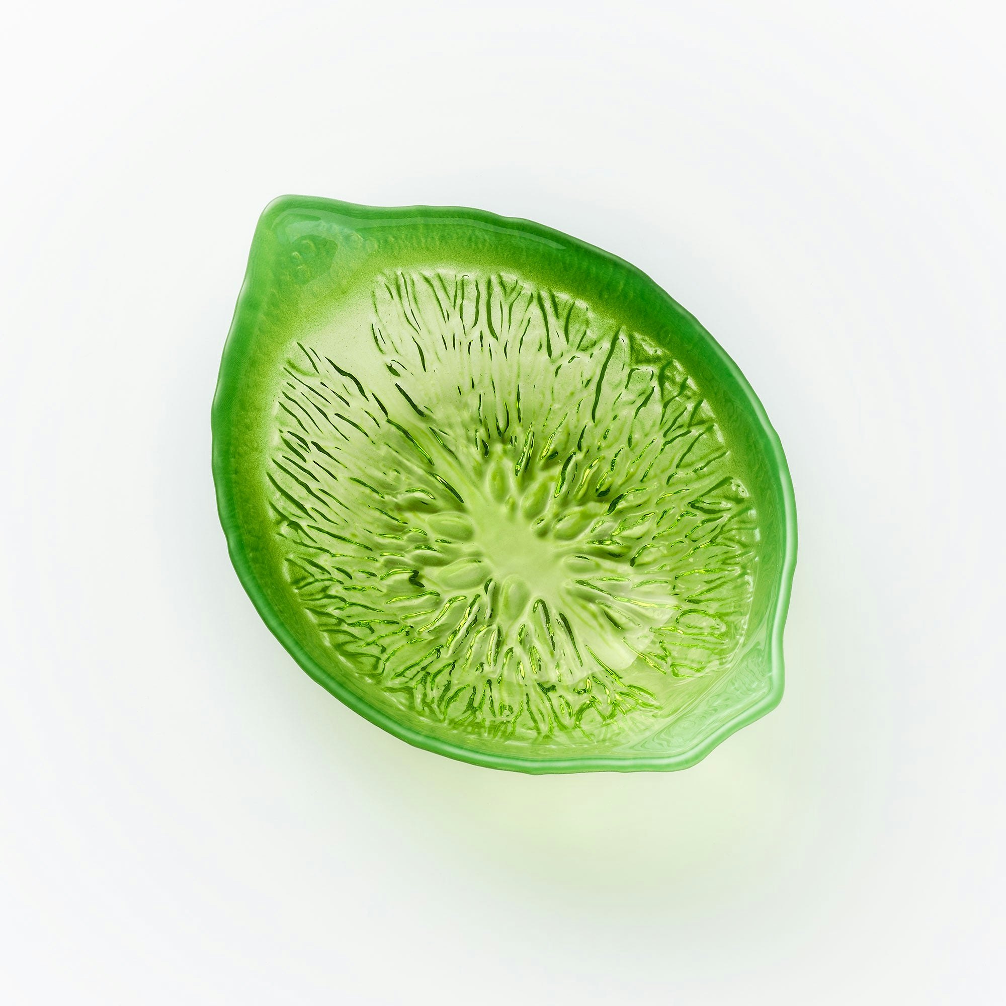 Rackhams Glass Bowl - Lime Design