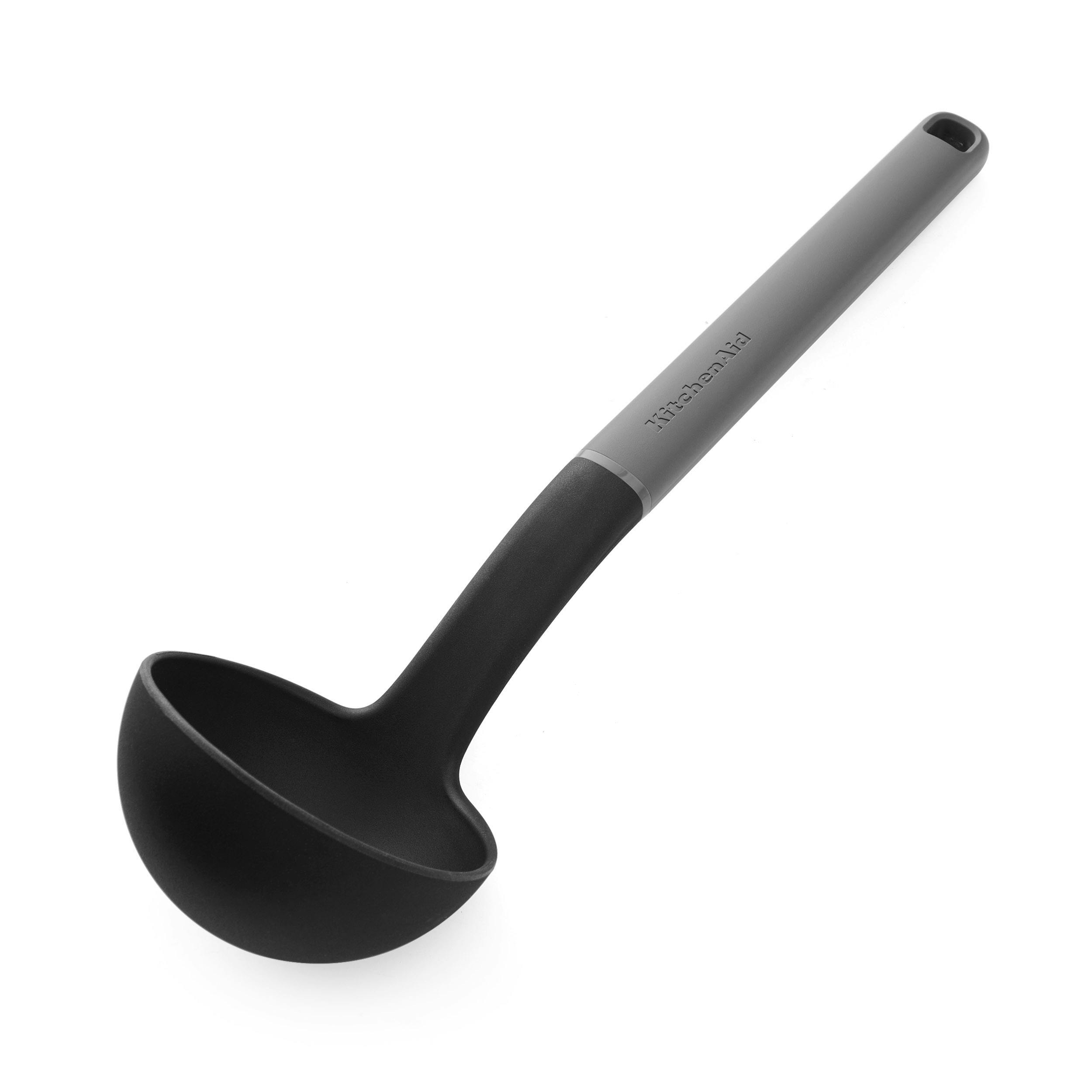 Rackhams Grey Ladle, Charcoal 34Cm - Nylon - Ladle