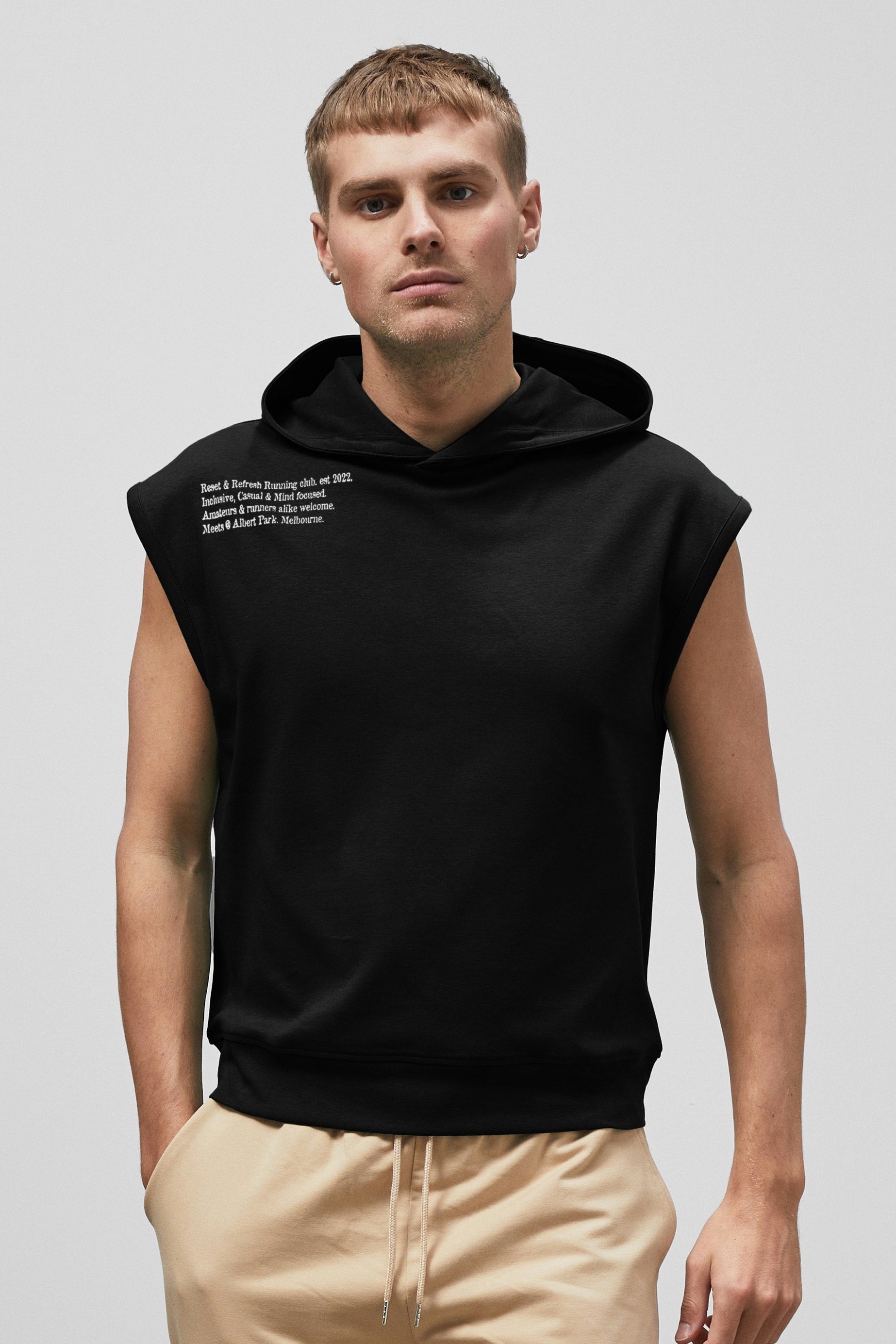 Enorsia Men's Black Contrast Printed Hoodie - Xxl - 100% Cotton