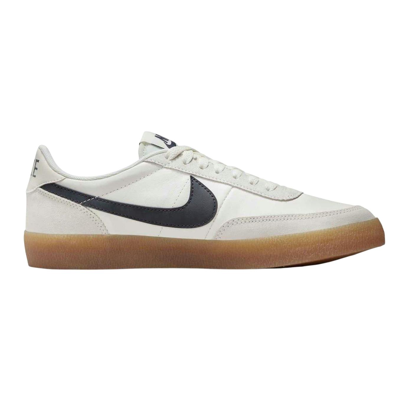 Nike Women's White/Grey Leather Flat Trainers - /Gum - 6.5 Uk - /Gum - 100% Mixed