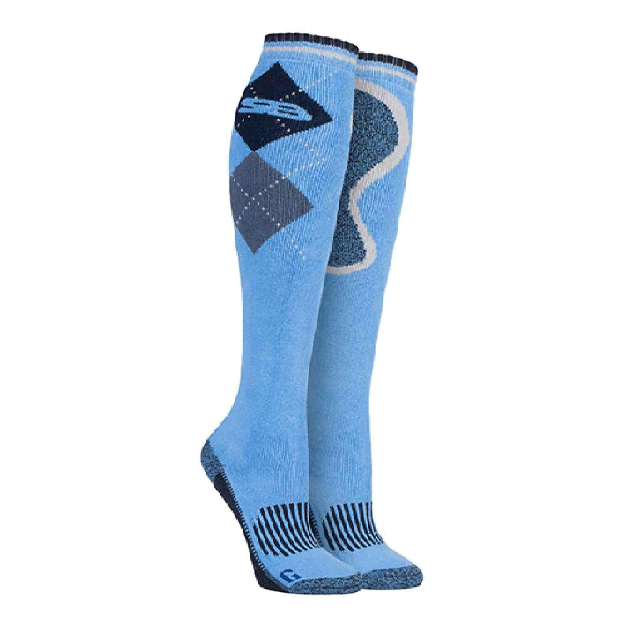 Storm Bloc Women's 1 Pack Long Knee High Cotton Equestrian Socks - Sbgls009nvy - Size 4-8 Uk