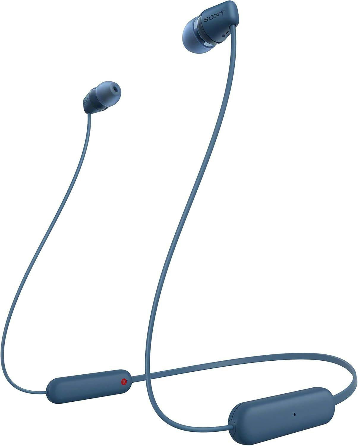 Sony Blue In Ear Wireless Headphones - Wi-C100/Lz