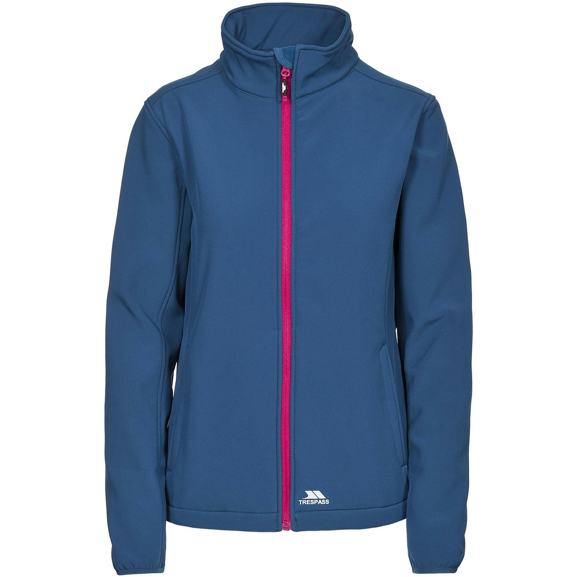 Trespass Women's Blue Meena Softshell Jacket - Midnight - Xxs - Midnight - 94% Polyester/6% Elastane