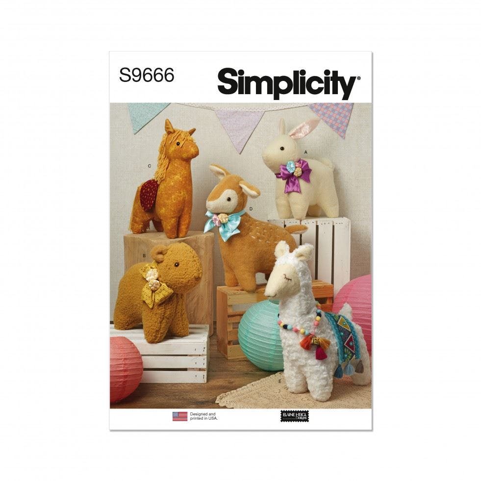 Simplicity Sewing Pattern 9666, Toys Os (One Size) - Intermediate - Os (One Size)