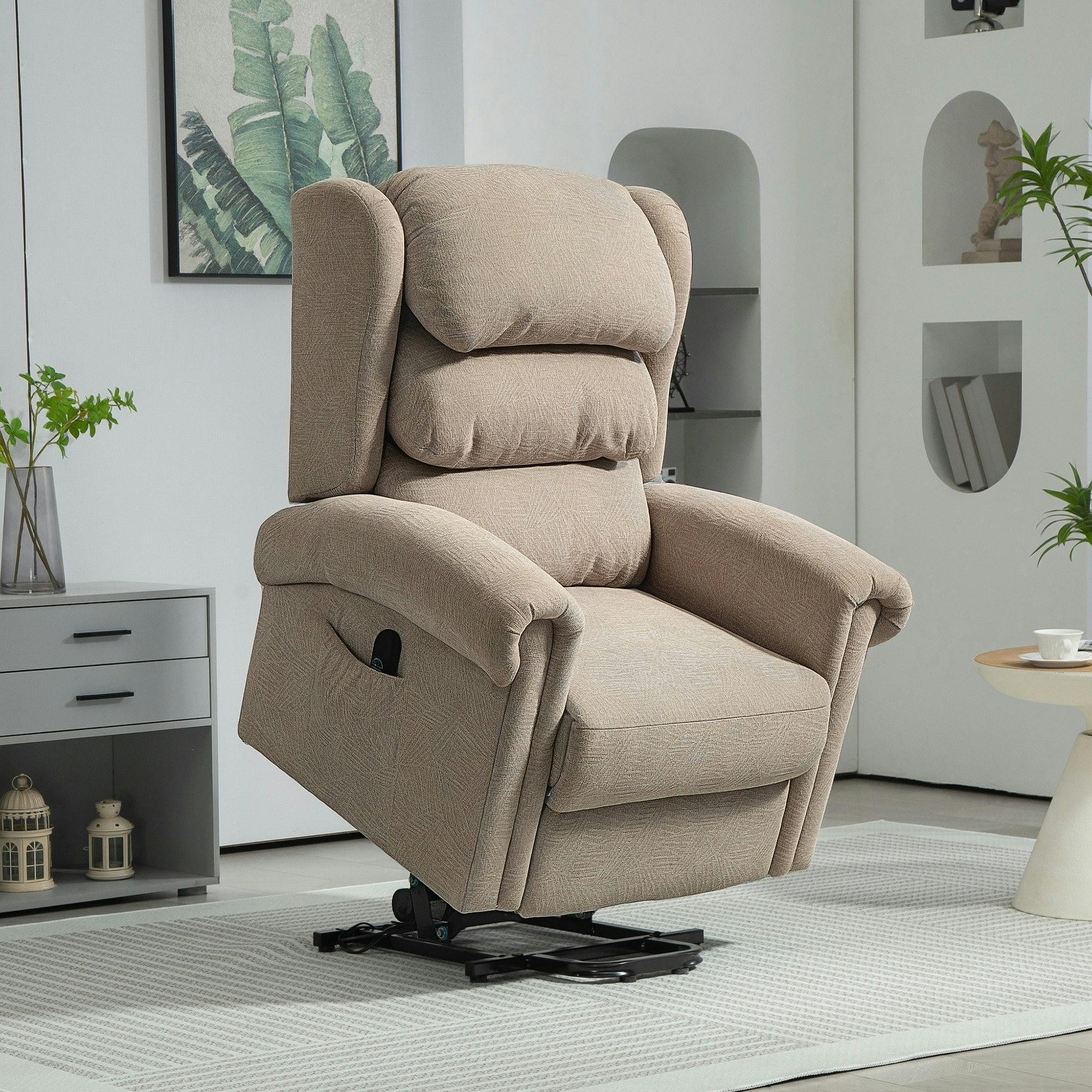 Rackhams Power Lift Recliner Chair For Elderly With Remote Control
