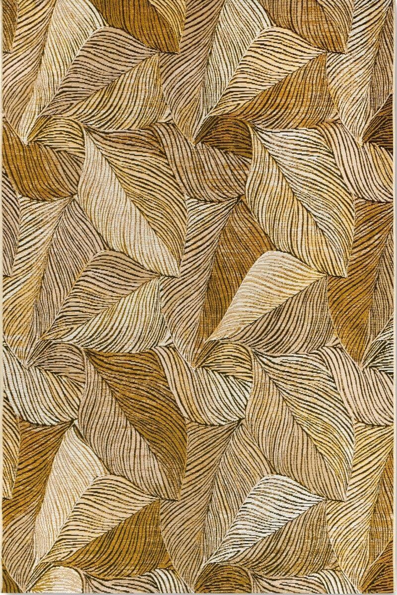 Rackhams Gold/Black Indoor & Outdoor Rug Eugene - 120X180 Cm