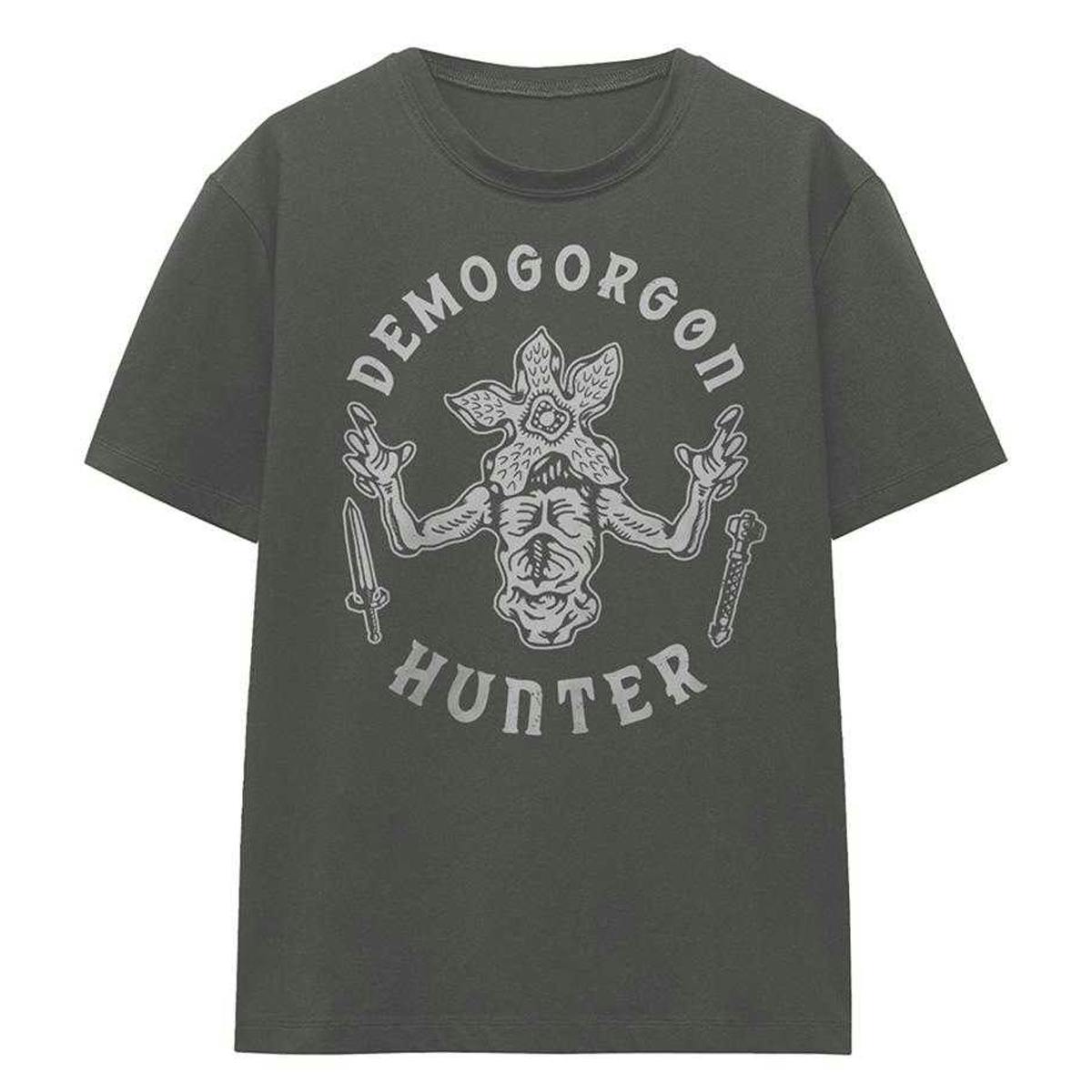 Stranger Things Women's Demogorgon Hunter T-Shirt - Charcoal - S - Charcoal