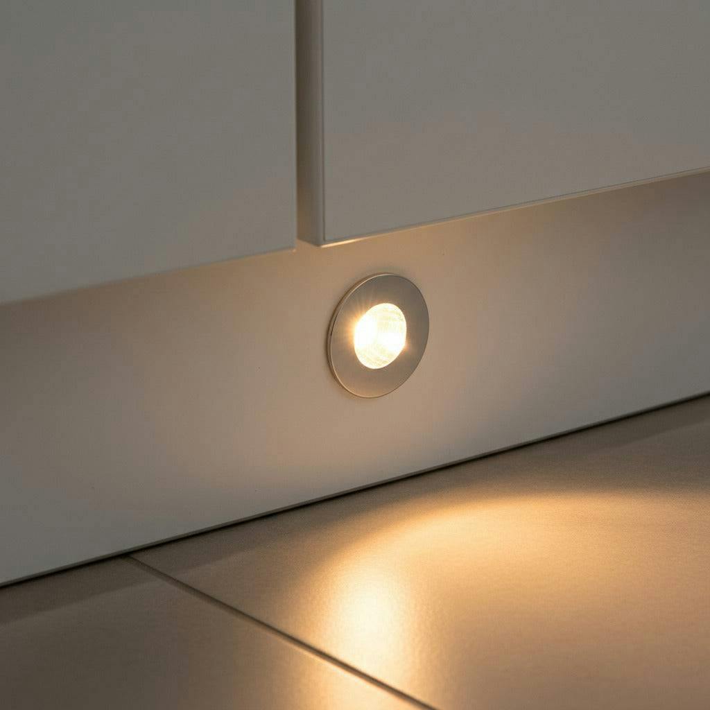 Rackhams Light 1 Watt Chrome Led Plinth