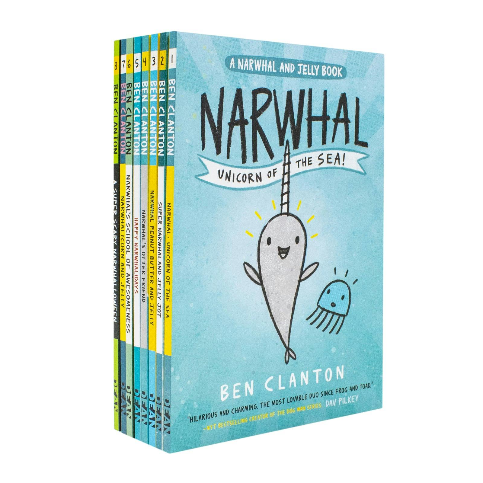 Various Publishers Narwhal And Jelly 8 Books Collection Set – Unicorn Of The Sea & Funny Graphic Adventure Collection For Kids