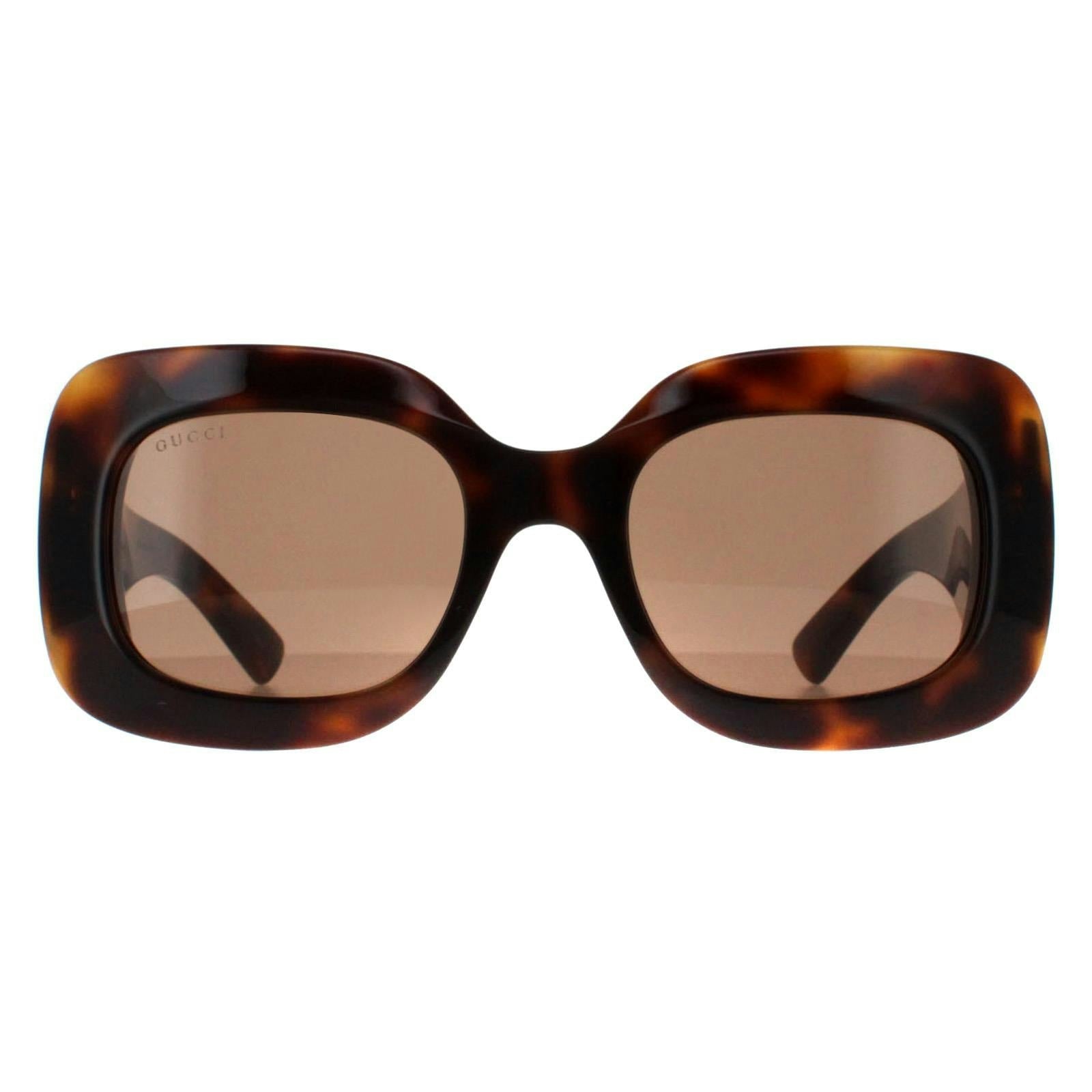 Gucci Women's Silver Gg1695s Havana With Sunglasses