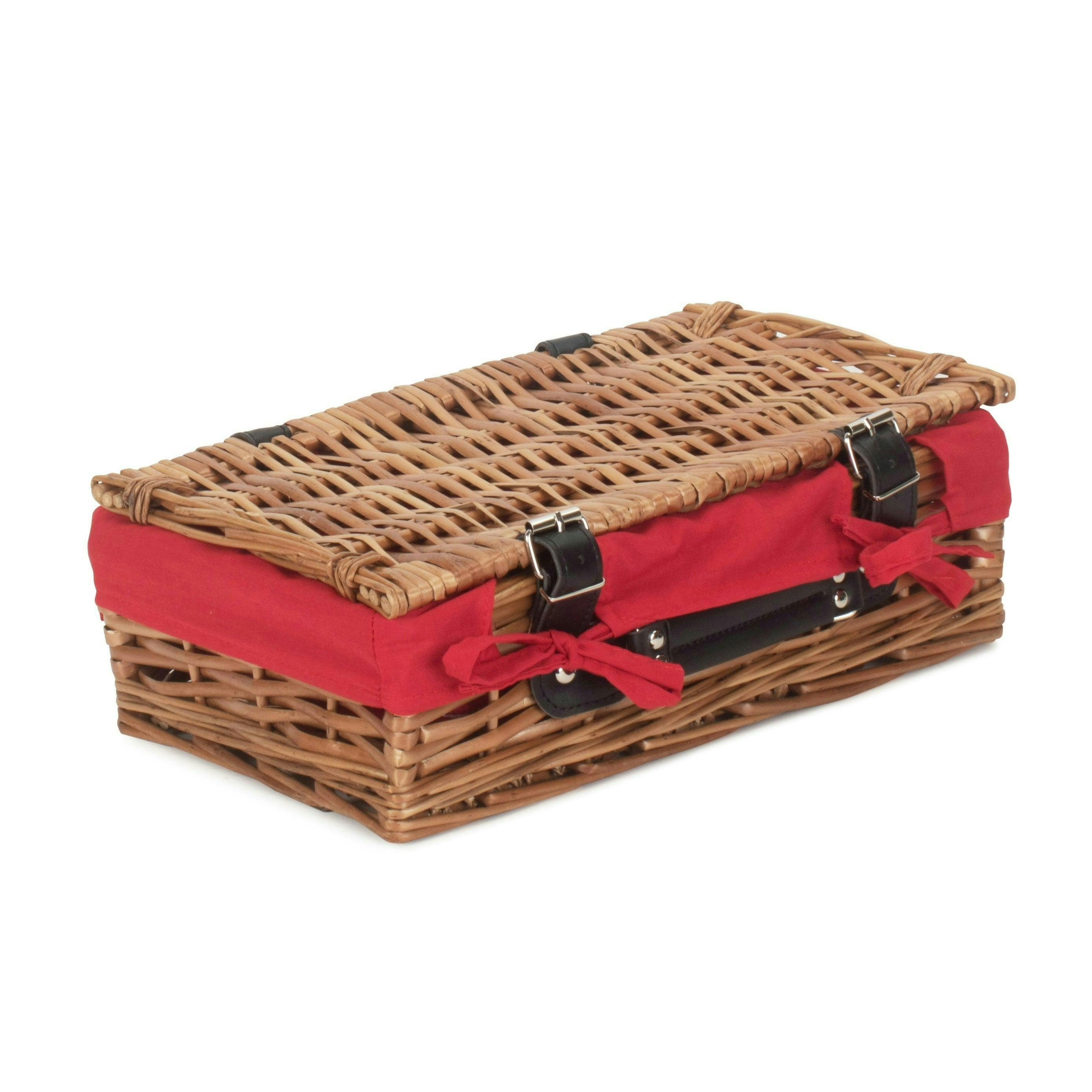 Red Hamper 34Cm Split Willow Wicker Packaging Basket