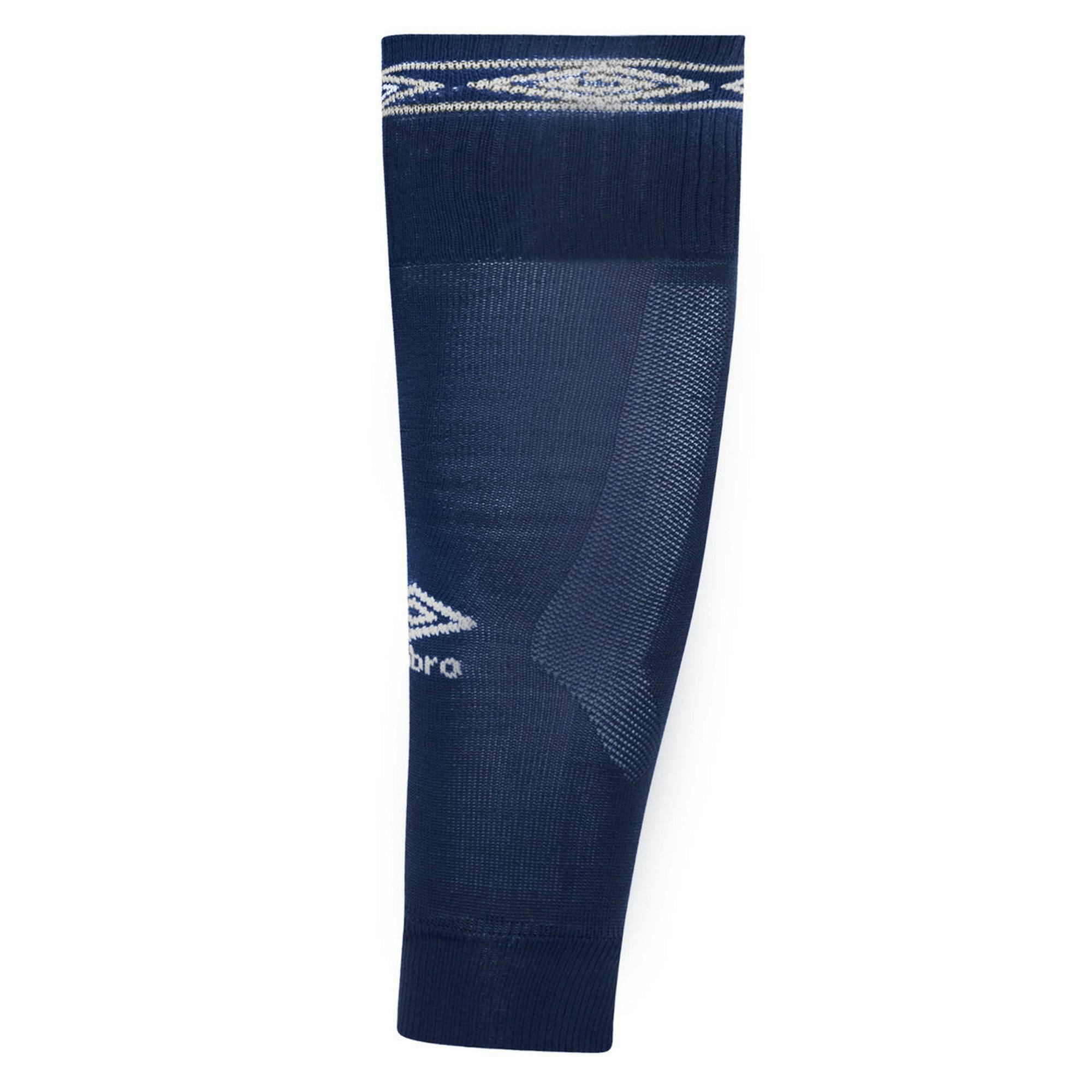 Umbro Men's White Diamond Leg Sleeves - Navy/ - Navy/ - L - 95% Polyamide/5% Elastane