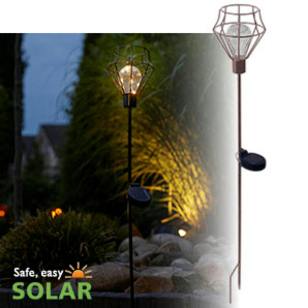 Luxform Light Solar Metal Wire Stake Led Pentagon