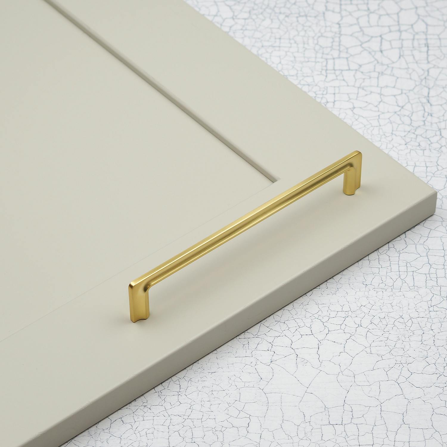 Brass Ribbed Kitchen Cupboard Handle Gold Bar Pull 160mm Centres Slim Square Grooved Cabinet Door Drawer Furniture Wardrobe Hardware - Image 4