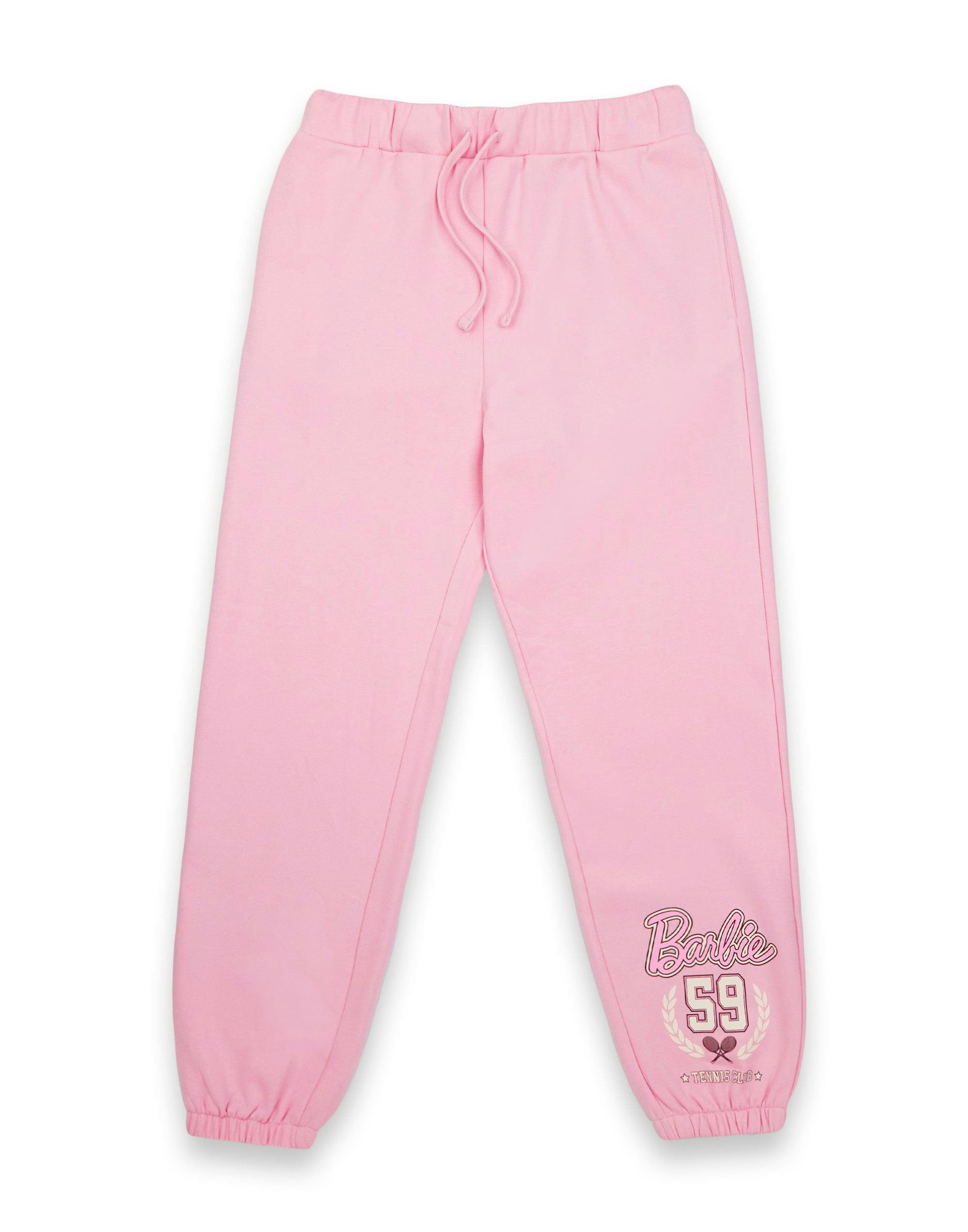 Vanilla Underground Women's Pink Barbie Leg Print Joggers - Medium