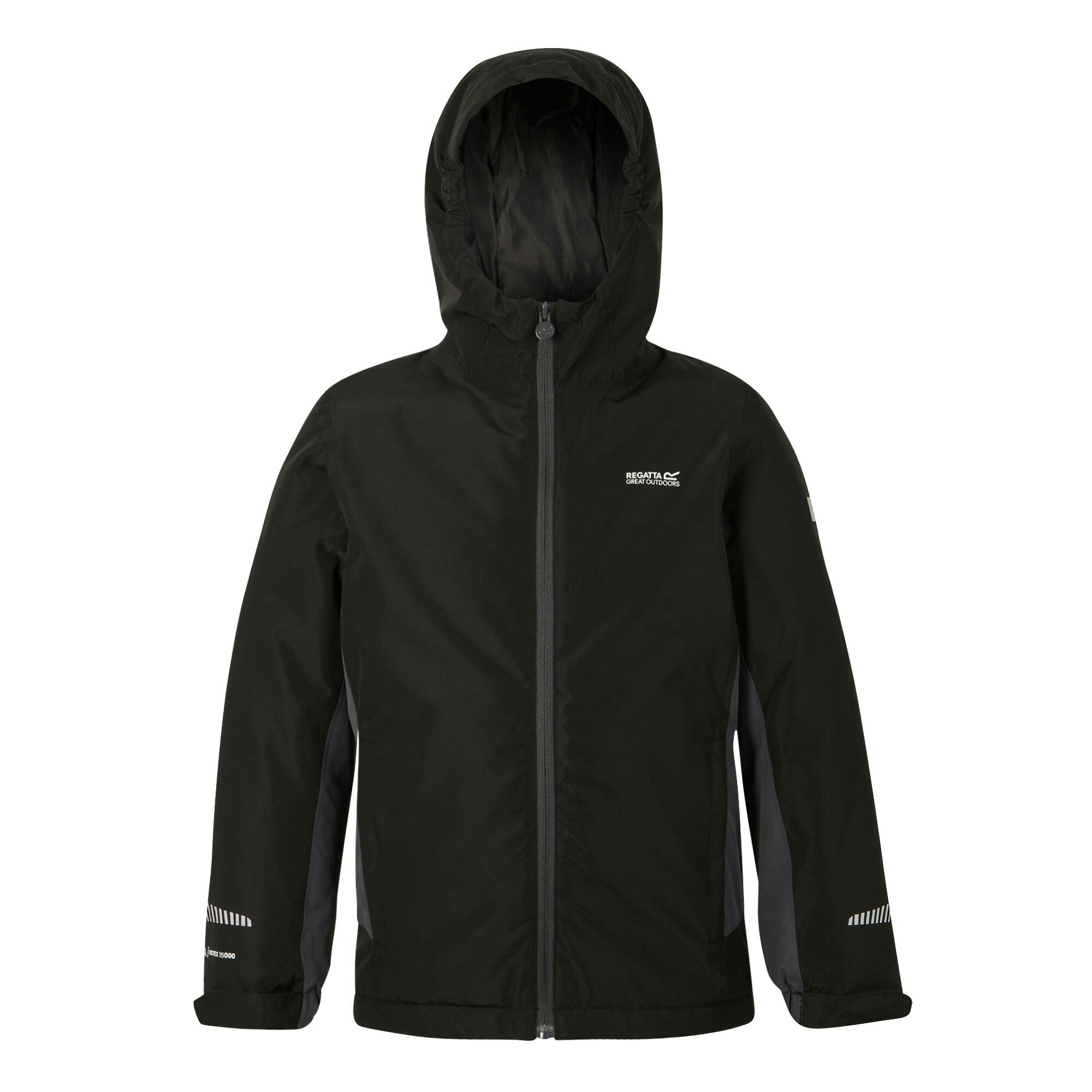 Regatta Black Childrens/Kids Hurdle Insulated Waterproof Jacket - 3-4 Years