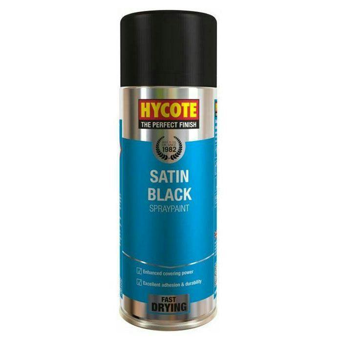 Hycote Black 6X Satin Spray Paint 400Ml - Image 6