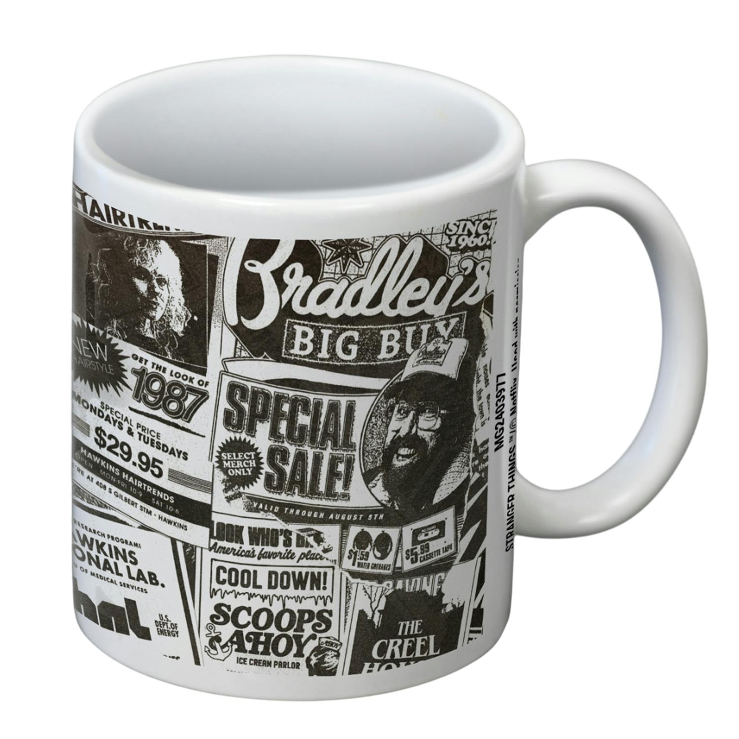 Stranger Things White Newspaper Mug - One Size