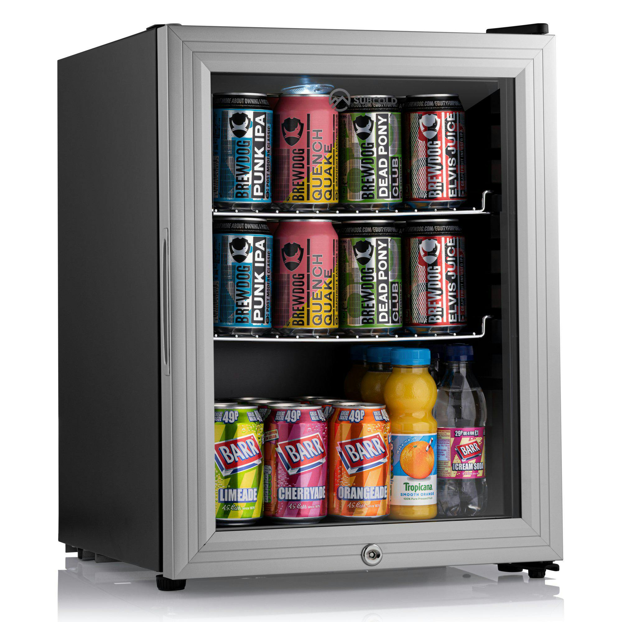 Subcold Black/Silver Super 35 Led Beer Fridge