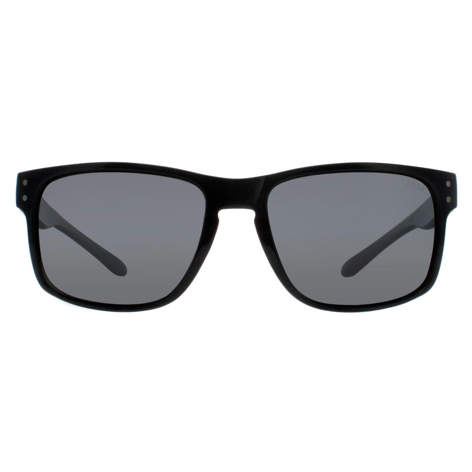Atum Rectangle Mens Shiny Black Smoke Grey Waterhouse - One Size - Image 3