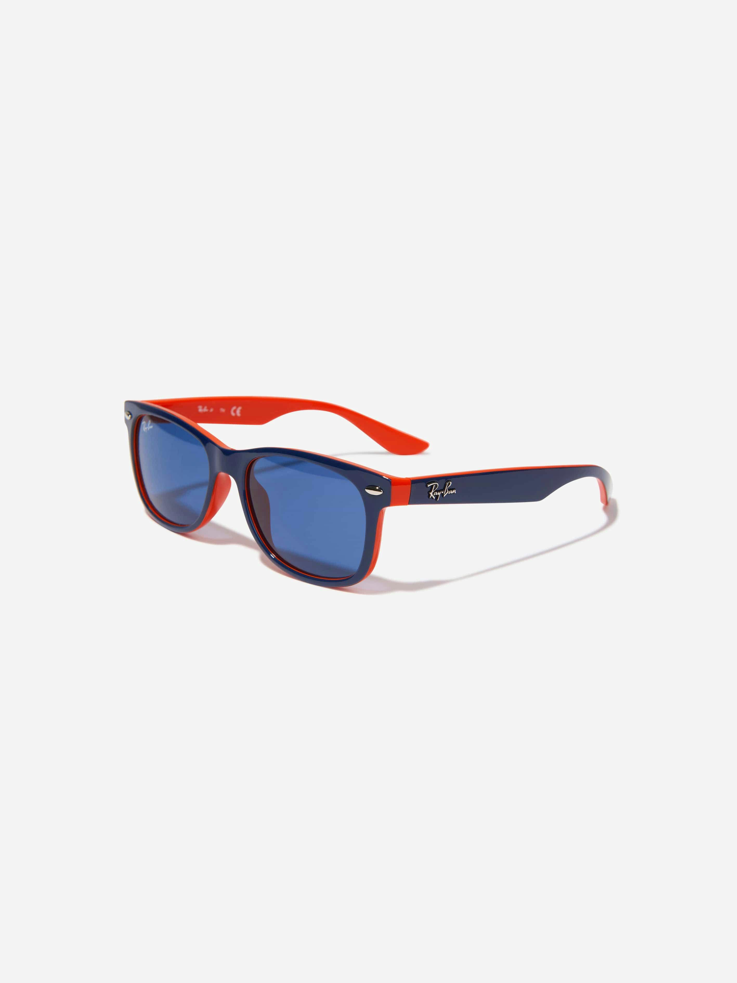 Ray-Ban Boys Blue Kids New Junior Wayfarer Sunglasses In - 7 - 10 Yrs