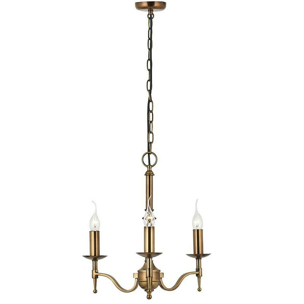 Loops Light Avery Ceiling Pendant Chandelier Lamp Antique Brass Curved Candelabra Size 3