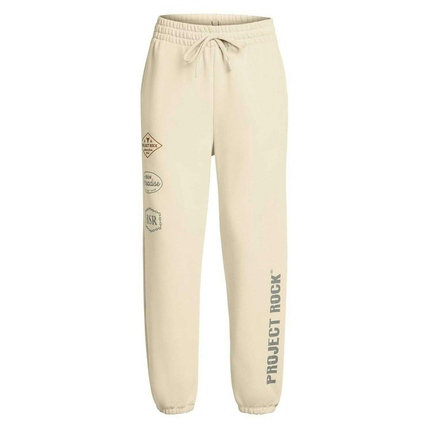 Under Armour Women's Brown Project Rock Joggers - 10 Uk R - 100% Mixed