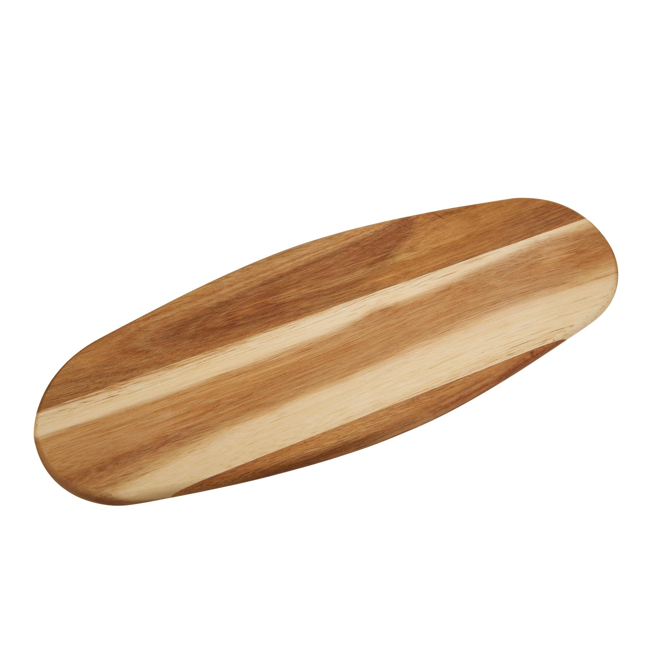 B&Q - Interiors By Premier Versatile Oval Serving And Chopping BoardStylish Food Chopping BoardSustainable Kitchen Cutting Board - Image 2