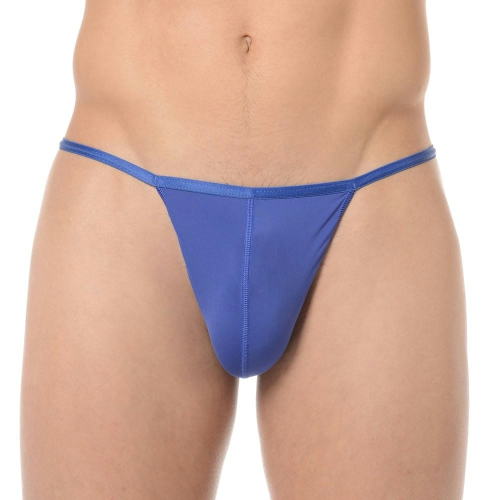 Hom Men's Blue Plume G-String - L