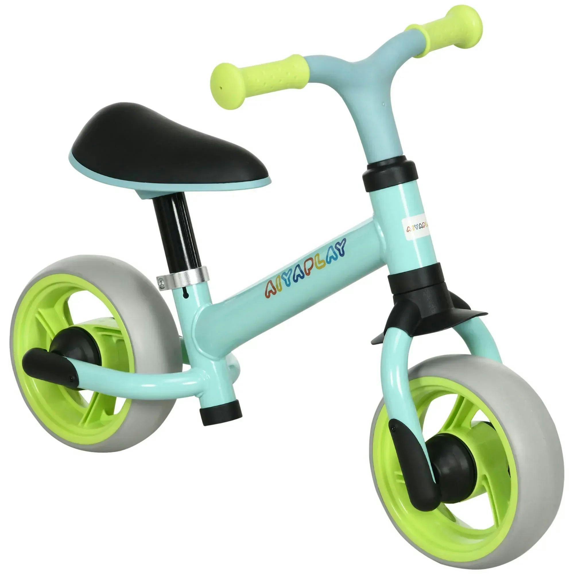Aiyaplay Green 8" Balance Bike: Lightweight Kids Training Bicycle With Adjustable Seat & Eva Wheels, | Aosom Uk - Image 5