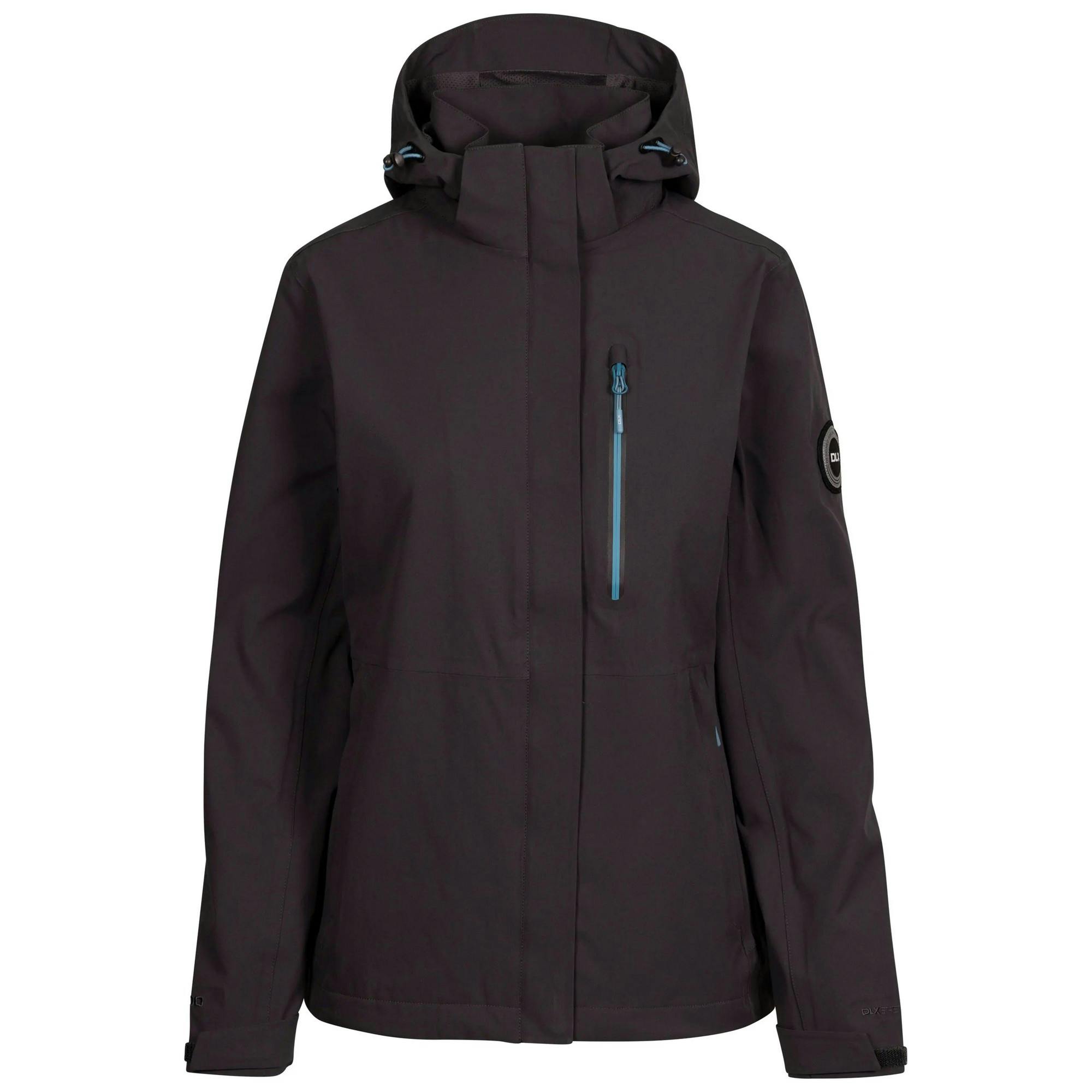 Trespass Women's Dark/Grey Katya Dlx Waterproof Jacket - Xl - 100% Mixed