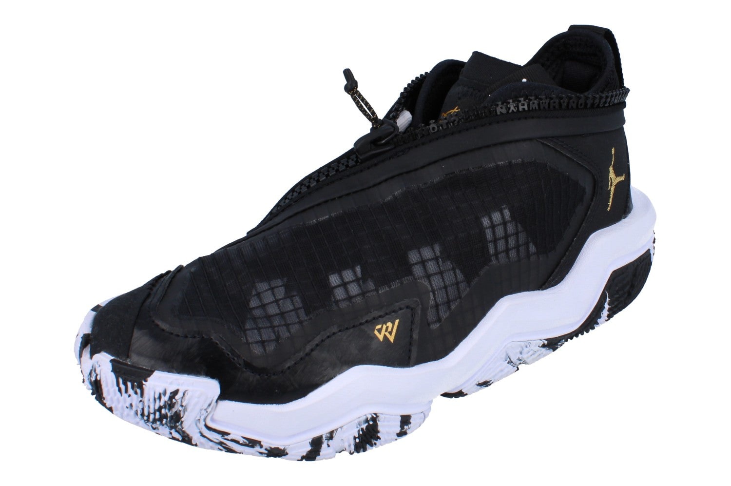 Nike Black/Gold/White Air Jordan Why Not .6 Gs Basketball Trainers Do7191 071 - Uk 5 | Us 5.5Y | Eu 38