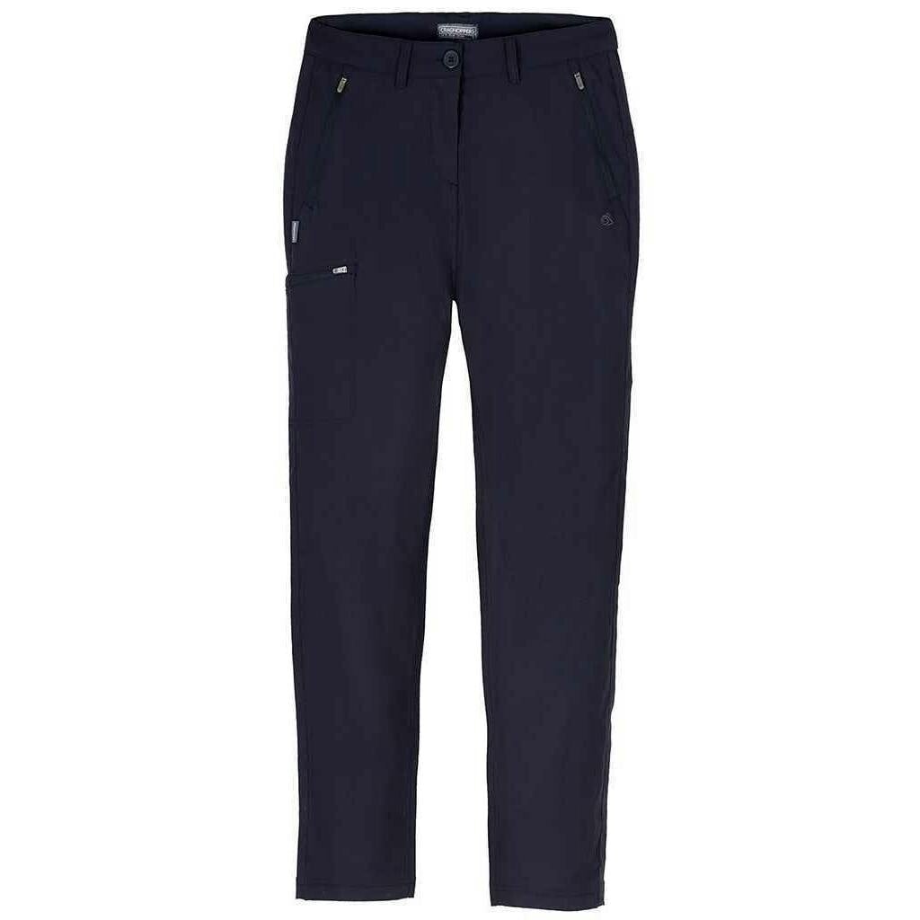 Craghoppers Women's Dark Expert Kiwi Pro Stretch Hiking Trousers - Navy - 10 Uk R - Navy - 96% Recycled Polyamide/4% Elastane