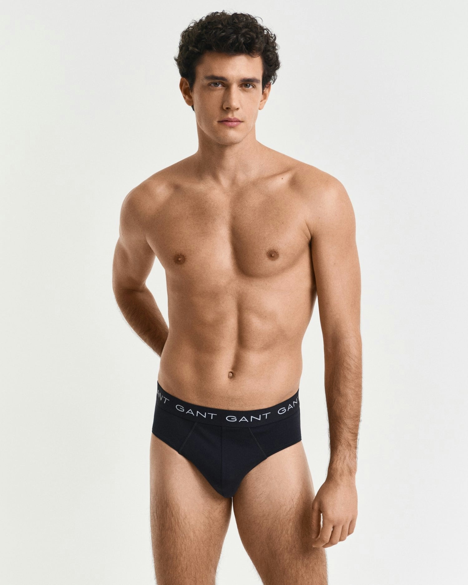 Gant Men's Black 3-Pack Logo Waistband Briefs - 5 - 5 - M
