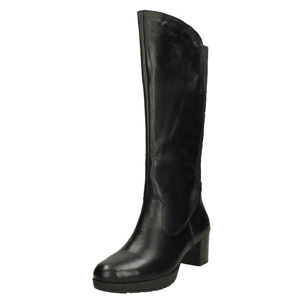 Rieker Women's Black Knee High Warmlined Boots 77684 - Uk 7.5
