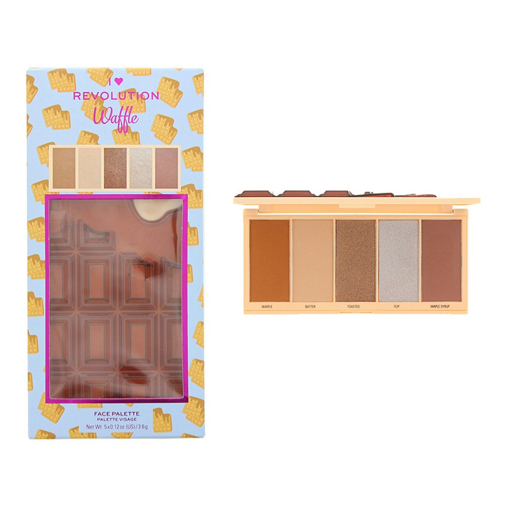 Revolution I Heart Waffle Highlighting Palette 5 X 3.6G