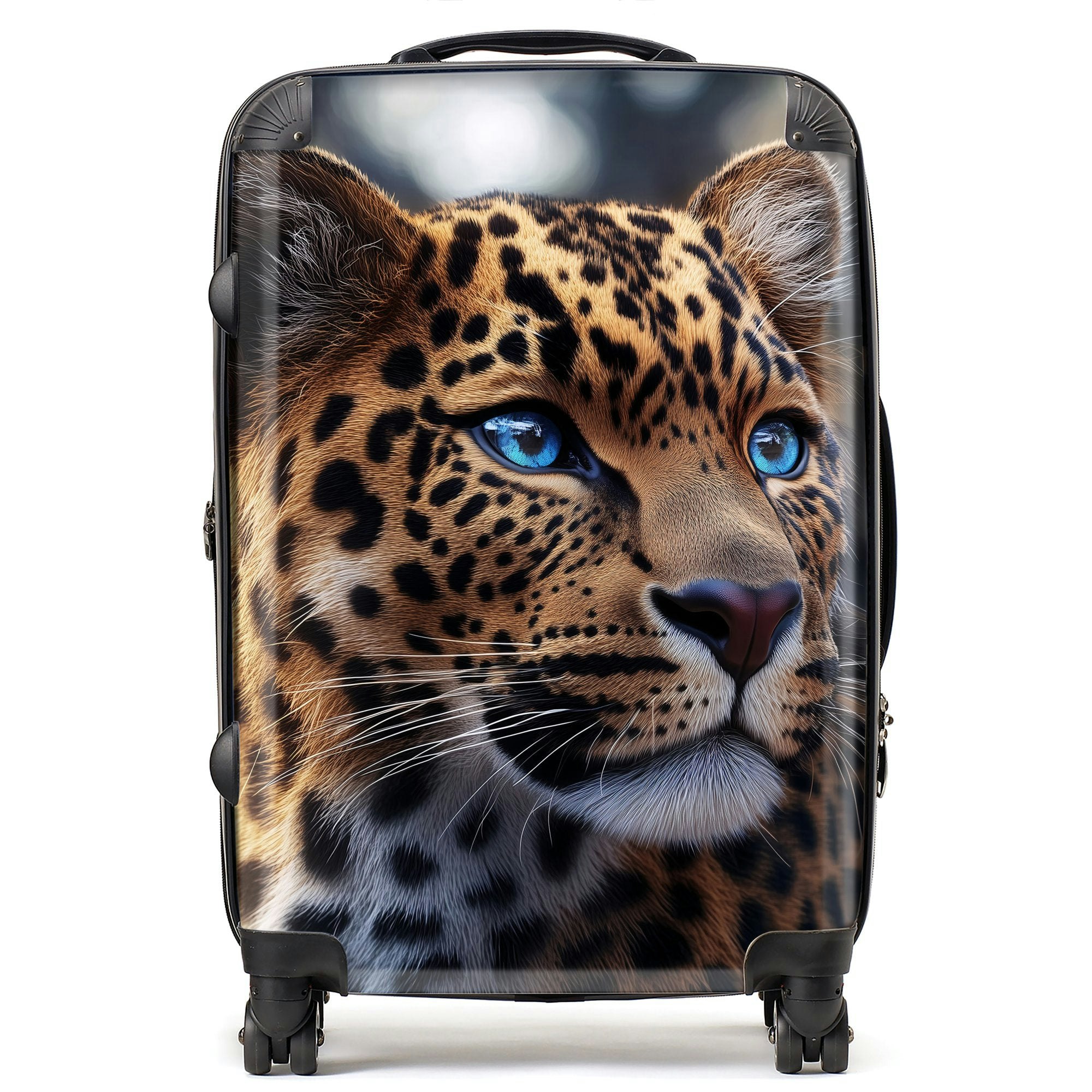 Warren Reed Beautiful Leopard Suitcase - Medium