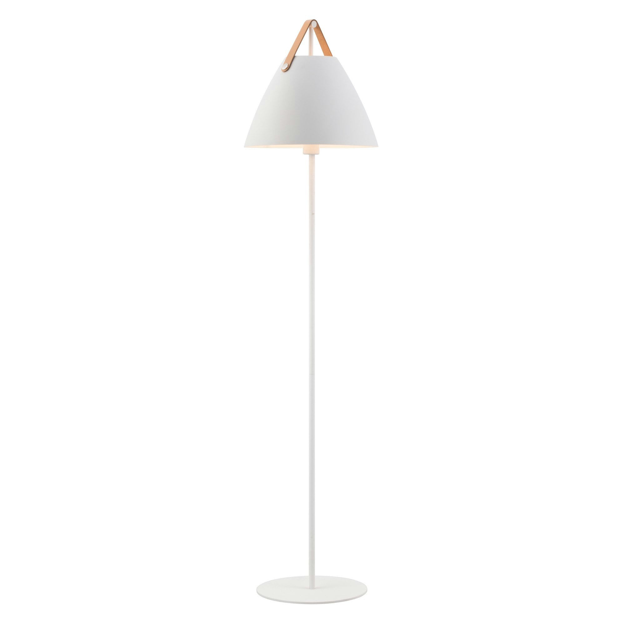 Rackhams White Strap | Floor Lamp | - 1