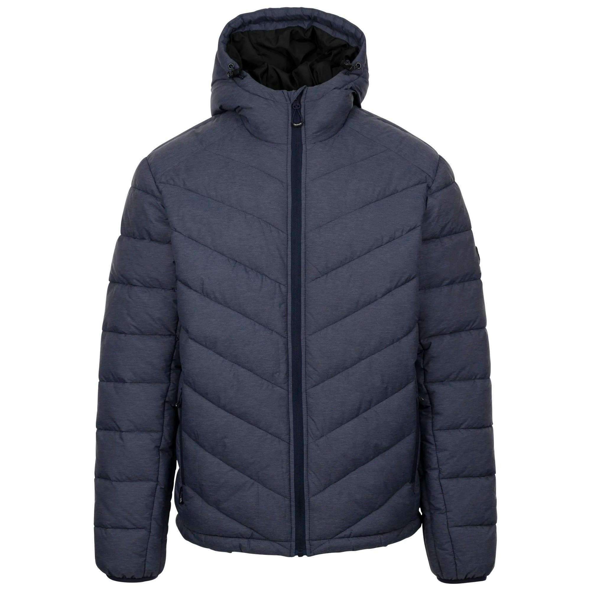 Trespass Men's Didmarton Padded Jacket - Navy Marl - Xl - Navy Marl - 50% Polyamide/50% Polyester