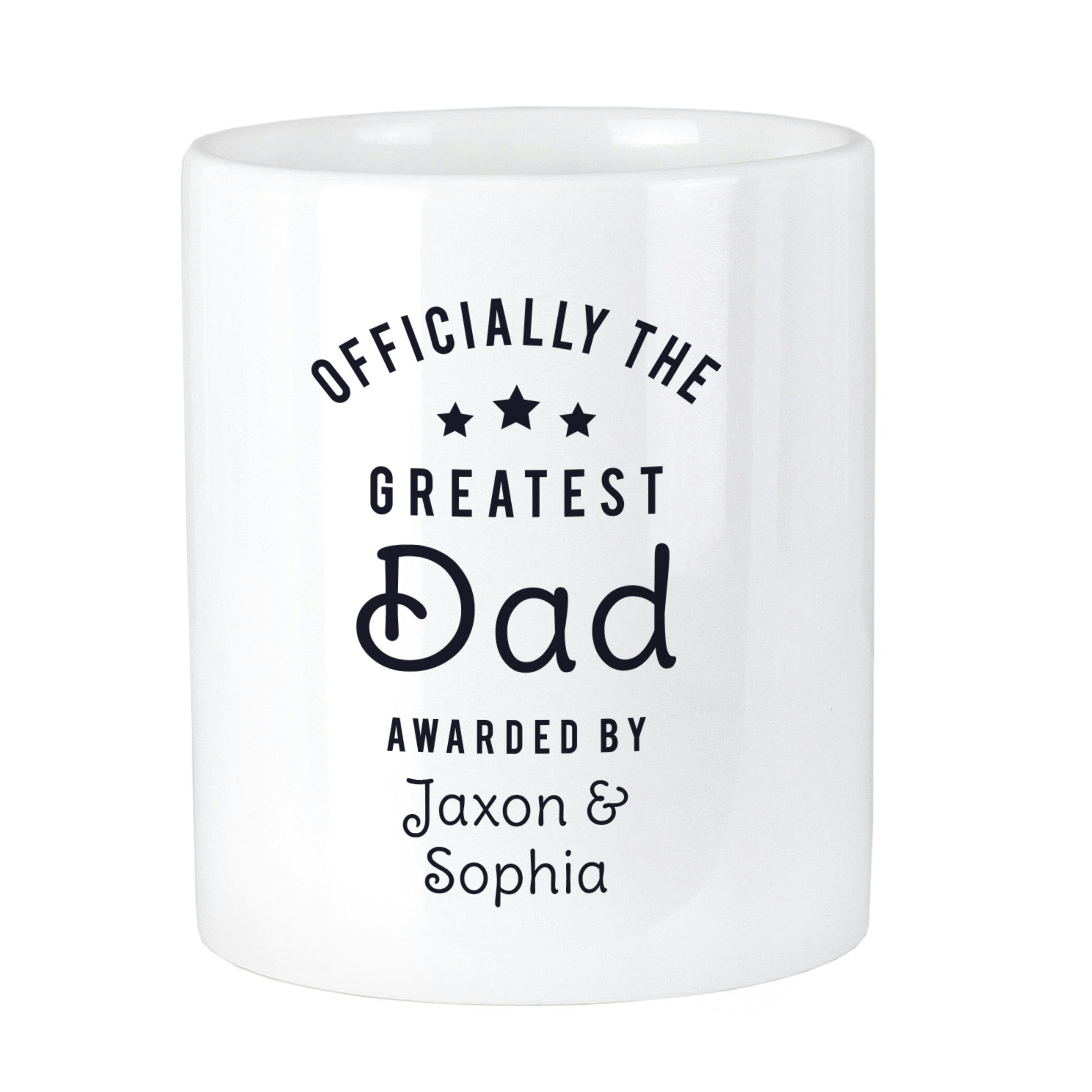 Rackhams Personalised Officially The Greatest Ceramic Storage Pot