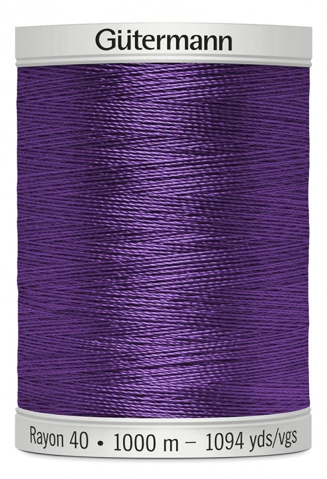 Gutermann No 40 Sulky Rayon Embroidery Thread 1000M Rayon Thread Suitable For Embroidery - 1122 - 1000 Metres