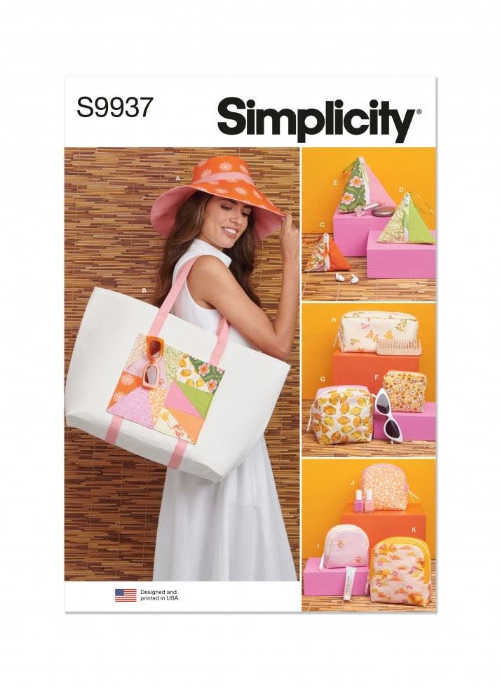 Simplicity Sewing Pattern 9937, Bags A (All Sizes) - Intermediate - A (All Sizes)